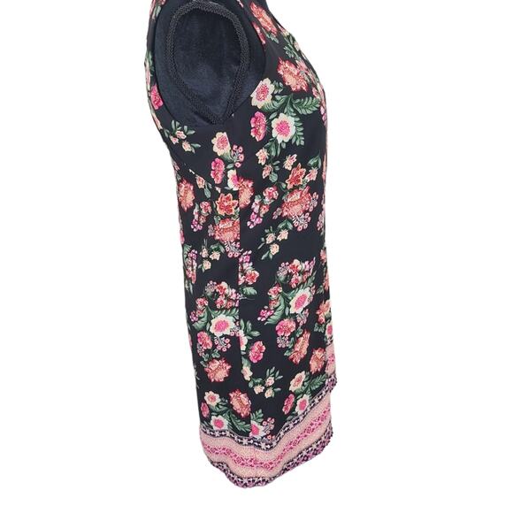 Pink Republic Women's A Black Floral Sleeveless Boho Dark Fairy Vacay Causal M - Picture 3 of 13